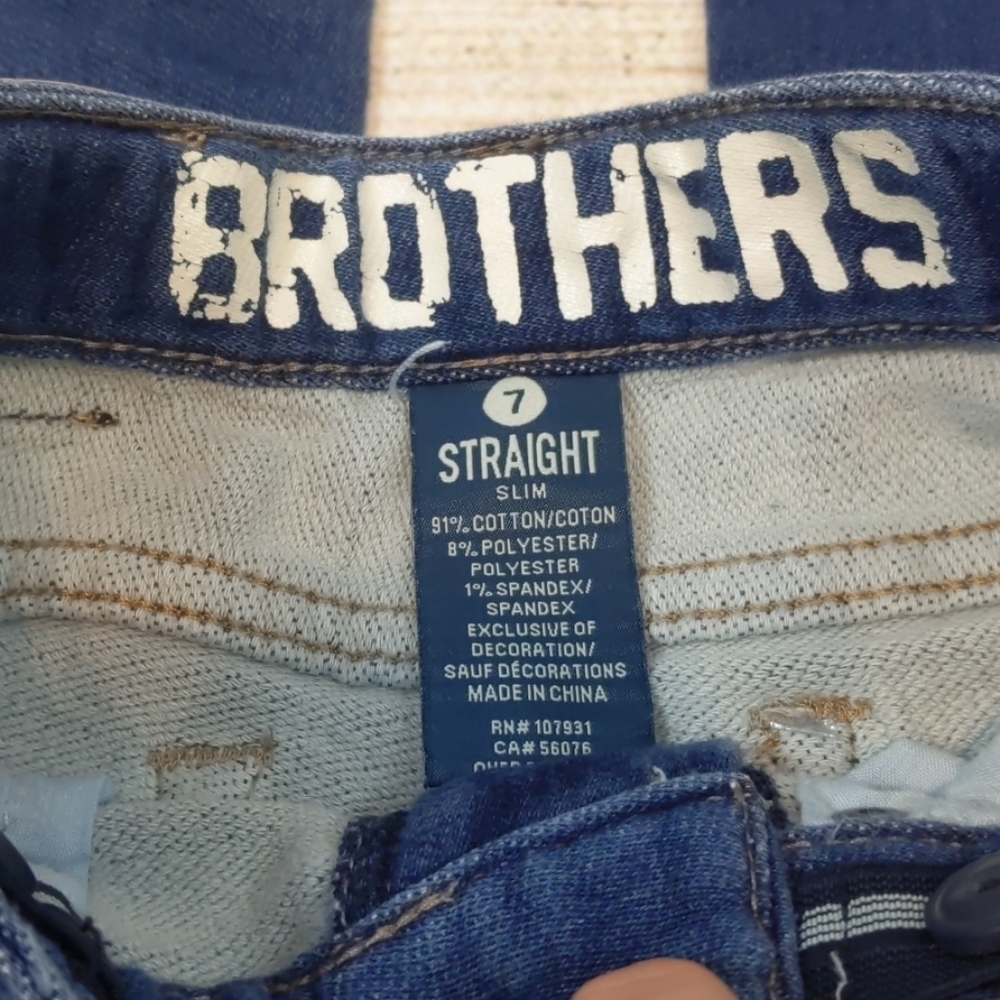 Brothers - jeans straight slim jeans size 7 - Picture 2 of 3